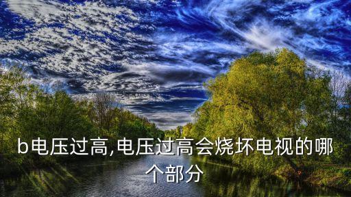 電視b電壓過高,電壓過高會燒壞電視的哪個部分?...